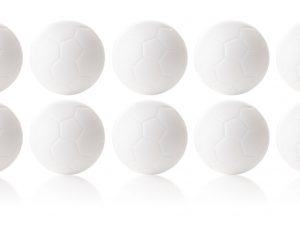 Charlsten Kickerbälle weiß - 10 Stück im Set