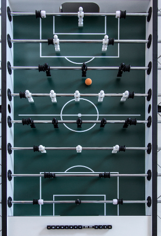 Charlsten Profi Kickertisch Weiß – Bild 4