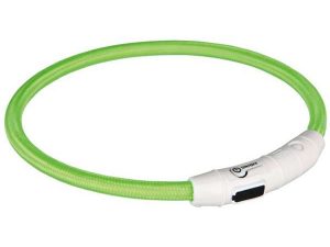 Trixie Flash Leuchtring USB Grün - L-XL