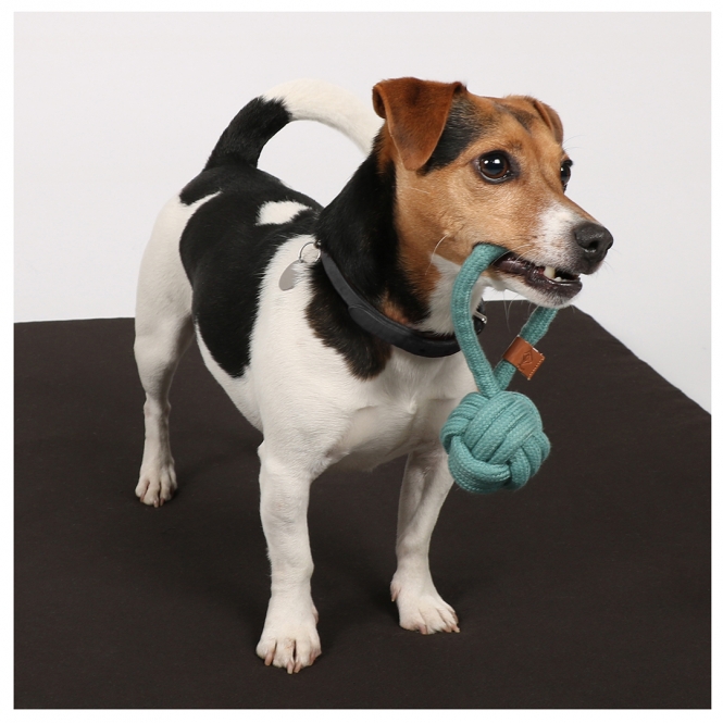 D&D Knotenball mit Schlaufe Harper - blau - 27 x 10cm – Bild 6