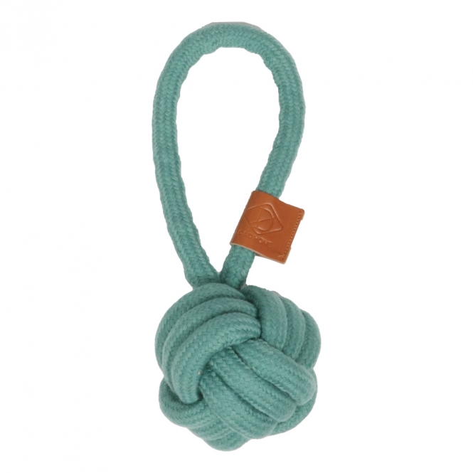 D&D Knotenball mit Schlaufe Harper - blau - 22 x 8cm – Bild 3