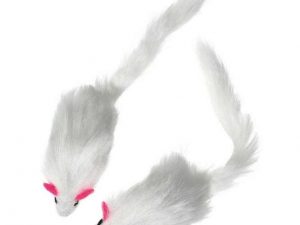 Karlie Flamingo Plüschmäuse mit Rassel - 2 Stück