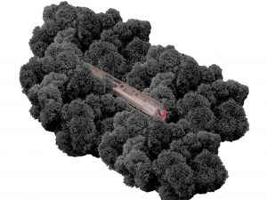 Muwse Islandmoos Dunkelgrau 100 g Maßstab Spur H0 Modellbau