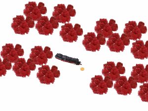 Muwse Islandmoos Mohnrot 100 g Maßstab Spur N Modellbau