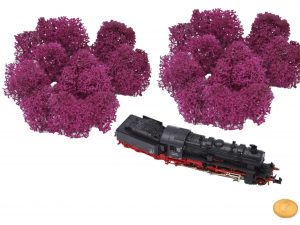 Muwse Islandmoos Veilchen Pink 10 g Maßstab Spur N Modellbau