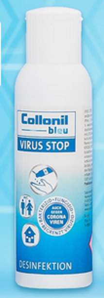 Collonil bleu Virus Stop 100 ml Handdesinfektionsmittel und Flächendesinfektion – Bild 3