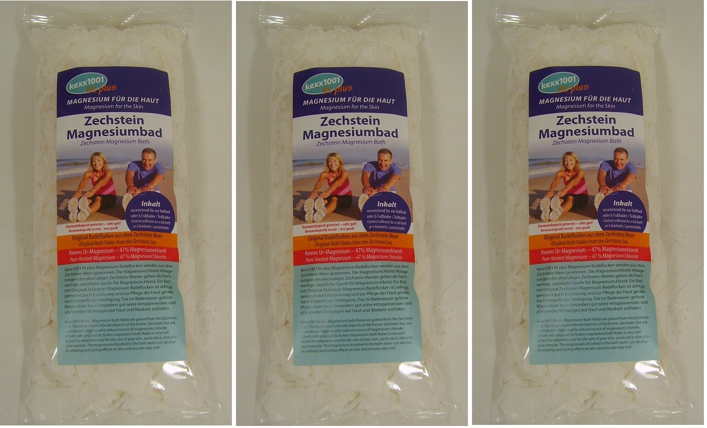 Zechstein Magnesium-Flocken - Magnesium Bad - 750g - Magnesiumchlorid 47% Magnesiumflakes kexx1001 – Bild 5