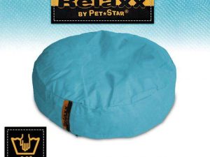 Pet-Star RELAXX Kissen - Rund, 70 cm - Hellblau